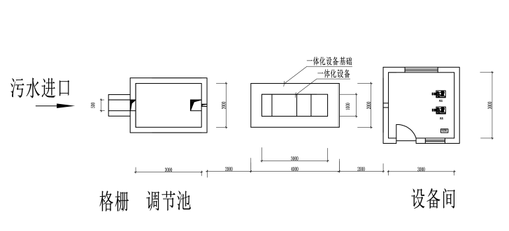生活污水處理設(shè)備一體化污水處理工藝圖